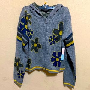 witty fox flower sweater plant new design 2022 new sale